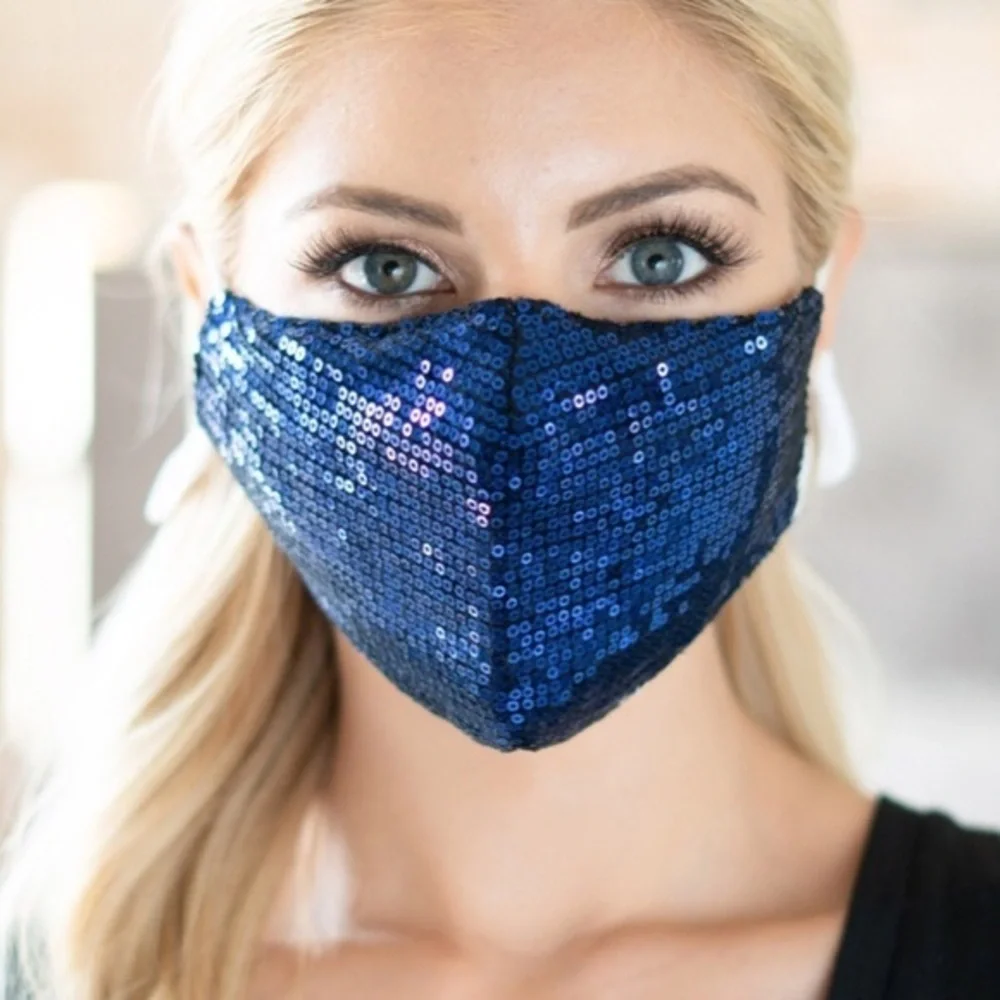 🆕3 Sequin Masks, washable